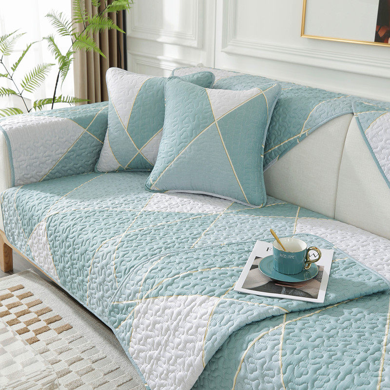 纯棉沙发垫四季通用全棉布艺防滑坐垫盖布简约现代全包套罩巾纯色,淘宝优惠券,粉丝福利购,淘宝优惠卷