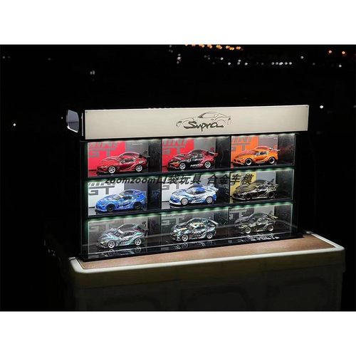 MINIGT 多美卡TLV亚克力收纳小比例车模防尘展示配灯遥控展示盒 - 图3