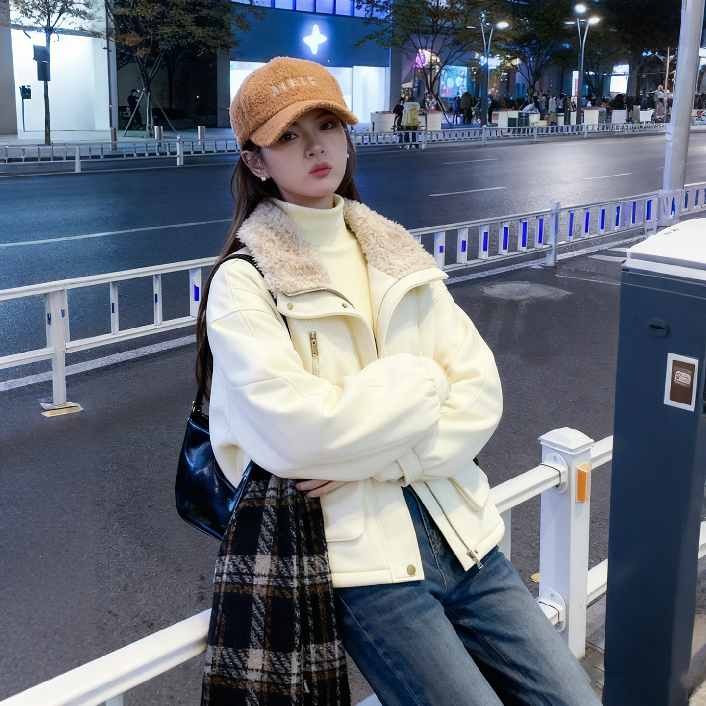 大码女装胖mm韩系羊羔毛领棉服女冬季宽松加绒加厚保暖棉袄外套潮,淘宝优惠券,粉丝福利购,淘宝优惠卷