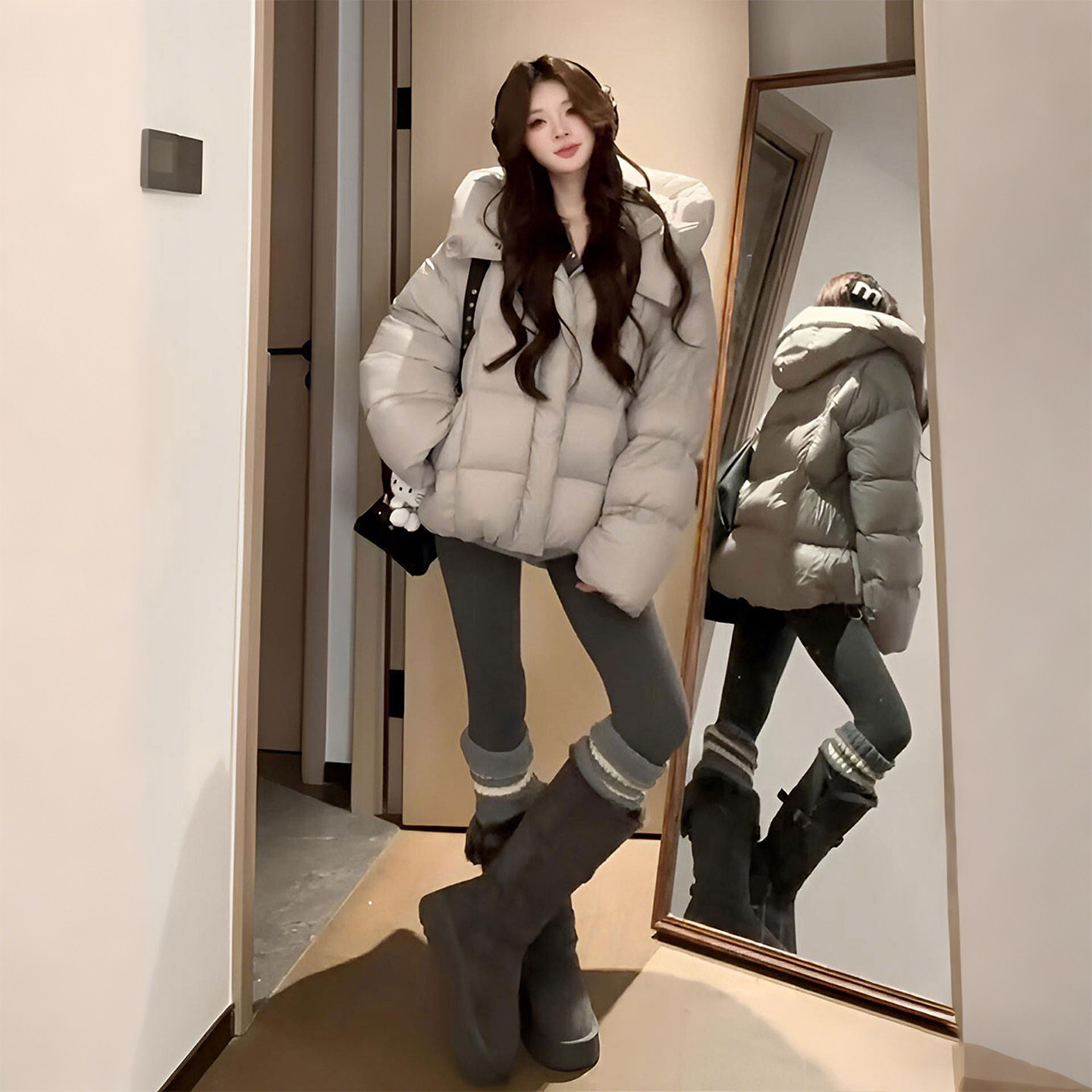 大码女装胖mm韩版百搭连帽棉服外套女冬季宽松显瘦加厚保暖棉衣潮,淘宝优惠券,粉丝福利购,淘宝优惠卷