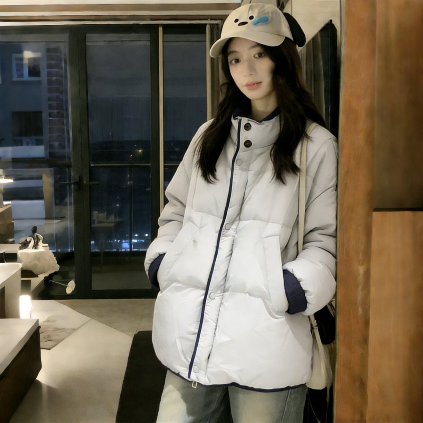 特大码女装胖mm韩版设计感面包棉服女高级感显瘦宽松保暖棉衣外套,淘宝优惠券,粉丝福利购,淘宝优惠卷