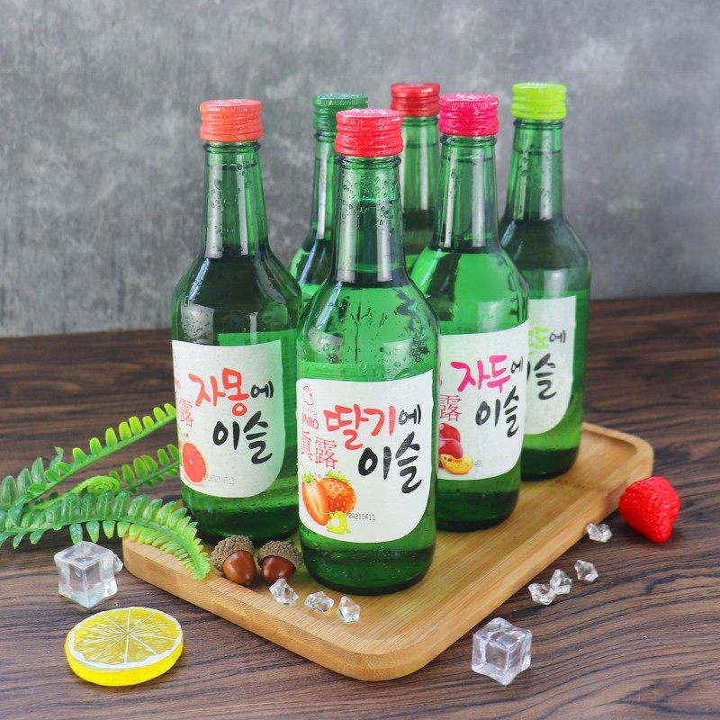 韩国清酒真露烧酒低度葡萄果味酒少女水果酒微醺 4瓶,淘宝优惠券,粉丝福利购,淘宝优惠卷