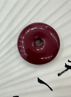 防压惊高含量朱砂正品平安扣吊坠紫金砂男女款项链挂件宝宝挂坠