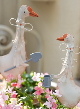 小鸭子小鹅铁皮装饰摆件