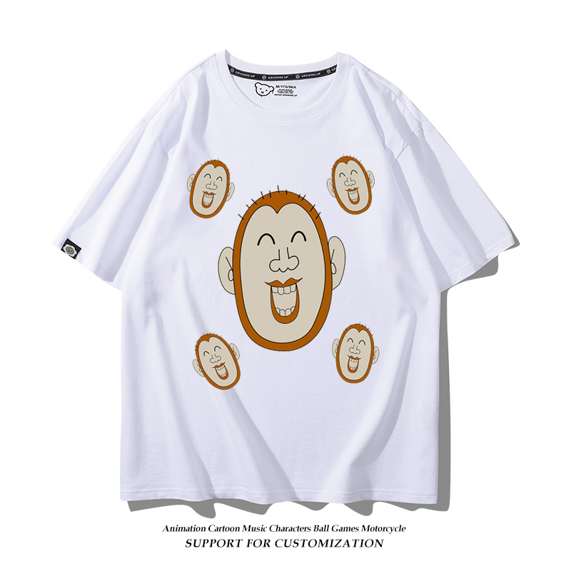 灵能百分百短袖T恤路人超能100影山茂夫小酒窝周边纯棉衣服男 - 图0