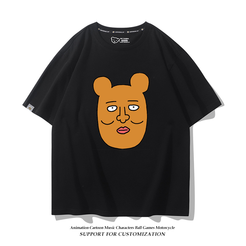 灵能百分百短袖T恤路人超能100影山茂夫小酒窝周边纯棉衣服男 - 图1