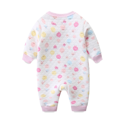 Детское хлопковое осеннее стеганое демисезонное удерживающее тепло зимнее боди подходит для мужчин и женщин для девочек