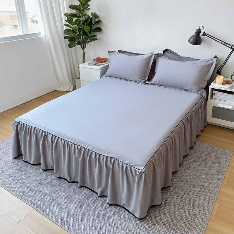 A类床罩床裙款单件纯棉全棉斜纹防滑防尘罩蕾丝床单裙边床盖定做,淘宝优惠券,粉丝福利购,淘宝优惠卷