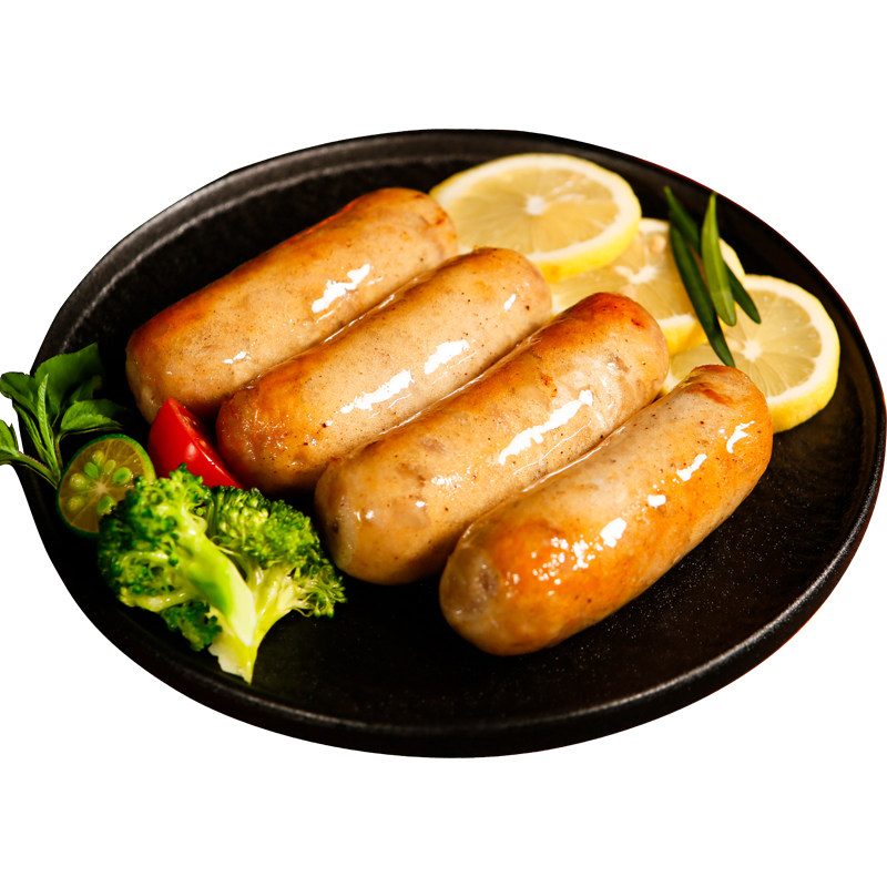 雄丰山地黑猪肉火山石烤肠台式肉肠玉米地道肠组合厂家批发香肠