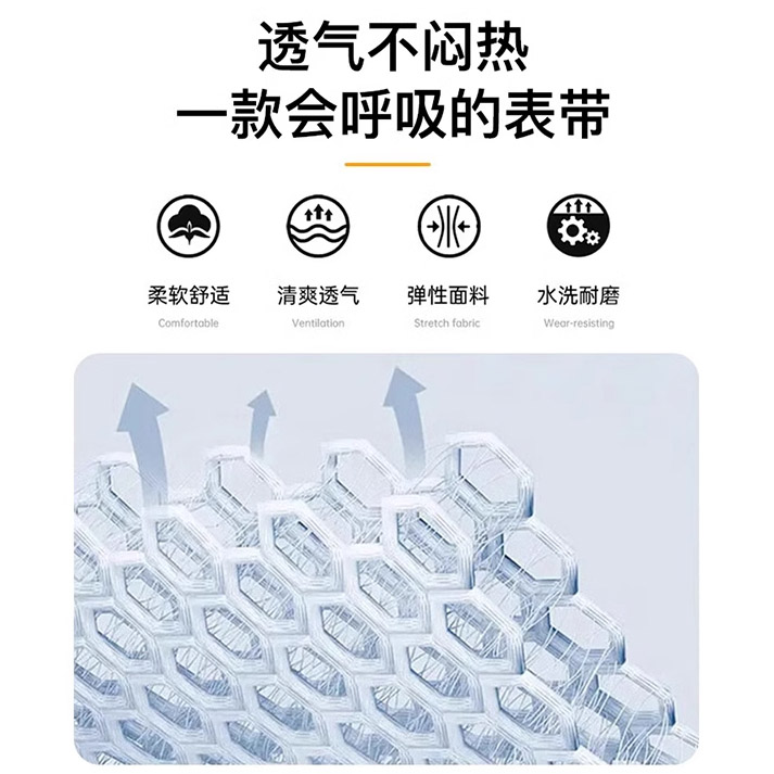 适用于华为GT5手表带watch5尼龙编织回环磁吸扣GT4/3Pro腕带新款华为智能运动手表gt2Pro男女替换表链夏46mm - 图1