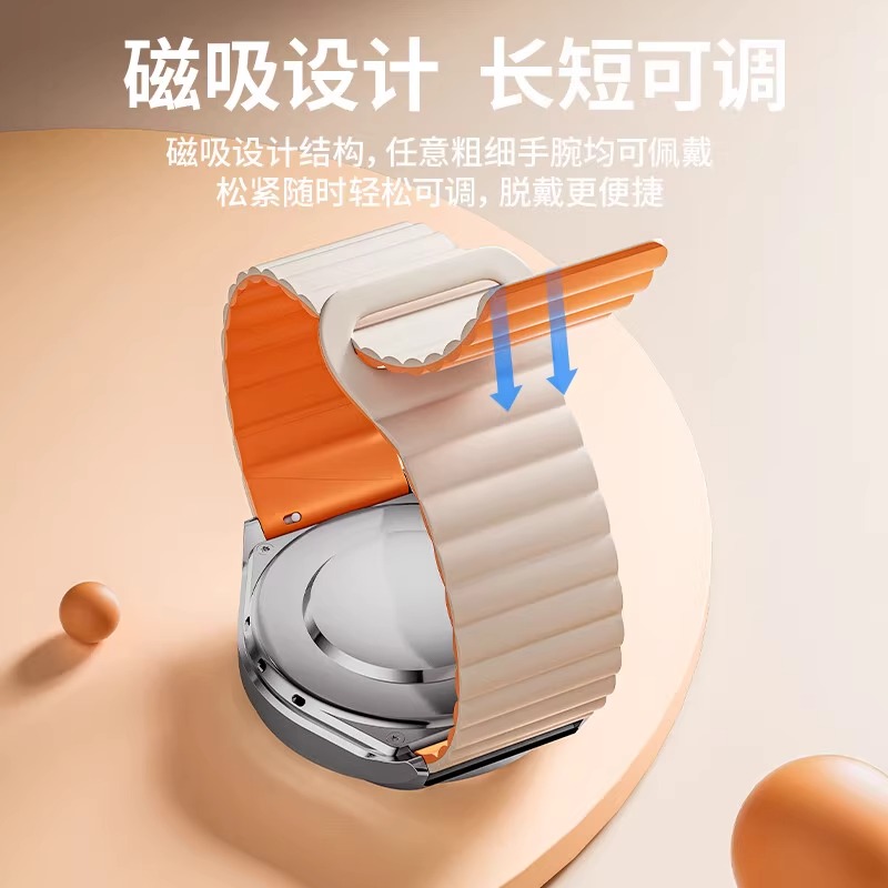 适用于oppowatchx2手表x表带x2Mini硅胶磁吸回环一加手表2腕带新款全智能OnePlusWatch2/3男女2R高级替换带夏 - 图0