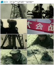 Iron Man Wang Jin Jin Oil Workers Exploration Exploitation of labor workers Daqing oilfield rig video material
