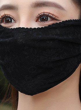 轻薄蕾丝防晒口罩女夏季