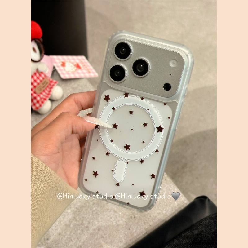 适用小米17/15手机壳turbo4红米note14/13/12满屏星星civi5pro/4/3/2磁吸支架11T/10/9/8磨砂max/mix新款外壳 - 图2