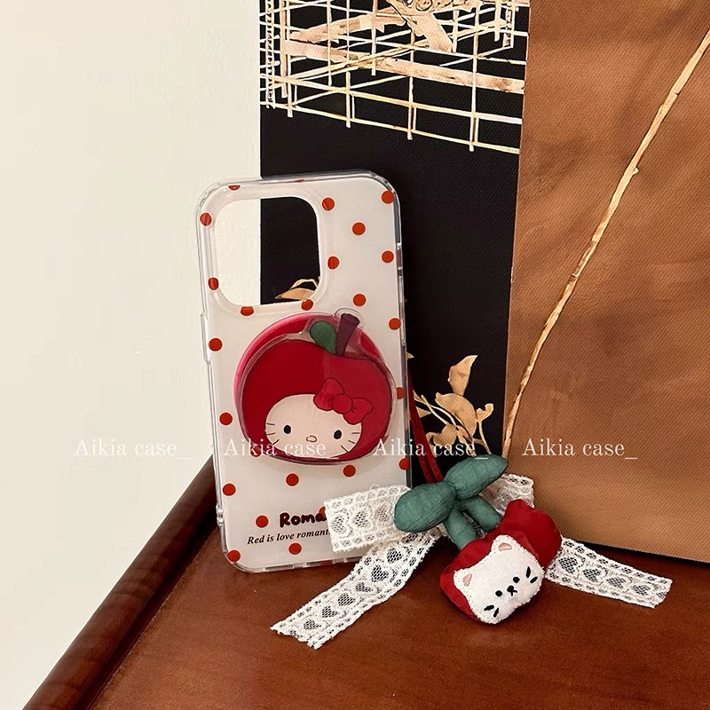 适用三星s25s24s23s22s21U手机壳note10+樱桃KT磁吸支架s20fe挂件s8s9网红超火s10可爱时尚A53a72A55新a42A71 - 图2