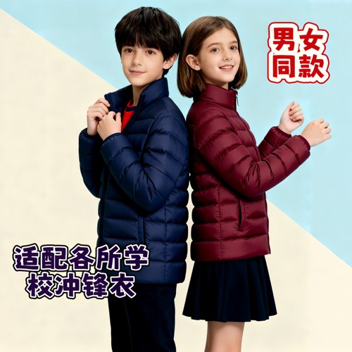 校服羽绒内胆 学生校服内胆羽绒服 儿童保暖内穿90绒校服神器 - 图0