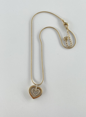 施华镀金材料爱心女项链