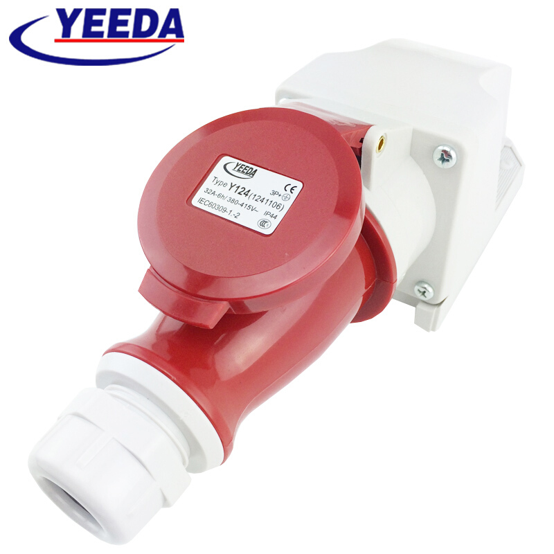 YEEDA32A工业连接器防水工业插头插座套装 3P+E三相四芯-图0