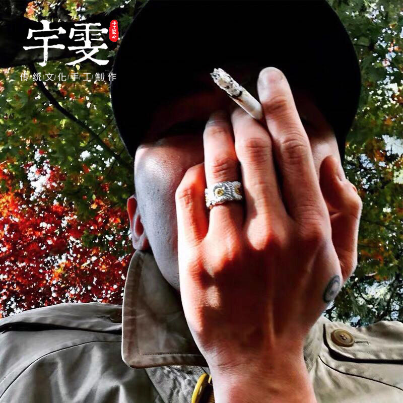 宇雯小雏菊gd权志龙ins同款对戒子 宇雯戒指/指环