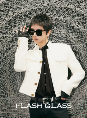 小鬼王琳凯娜娜同款黑色太阳眼镜