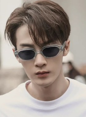 檀健次同款痞帅蓝色墨镜小脸男女