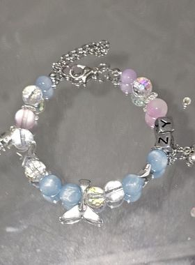 串珠设计森系星星手串梓渝高级新款星之海热销新款蓝色感小众手链