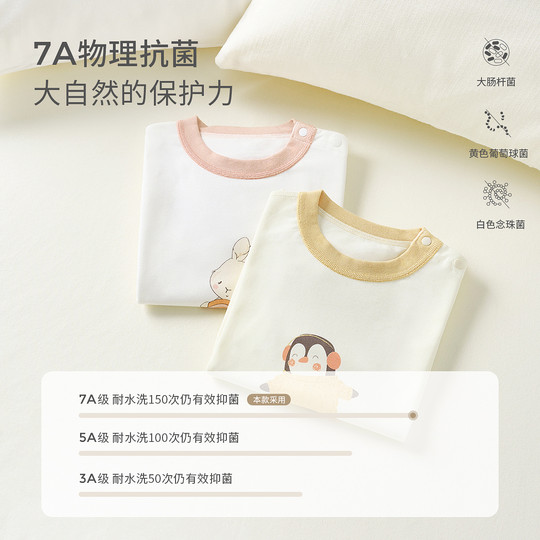 童泰宝宝睡袍四季纯棉婴儿睡衣男童女童防踢被睡袋儿童家居服睡裙