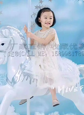 拍照民宿酒店亲子餐厅装饰独角兽