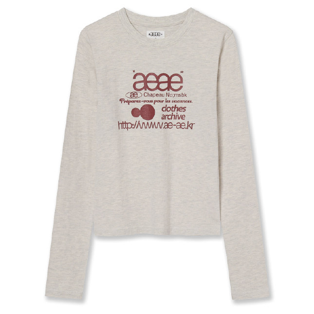 eihey诶嘿秋季字母印花简约百搭修身显瘦圆领长袖T恤上衣打底衫女