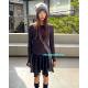 Eihey eh hey newjeans ແບບດຽວກັນຍີ່ປຸ່ນ retro girly functional style slim slim ແຂນຍາວ T-shirt cardigan ສໍາລັບແມ່ຍິງ