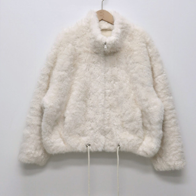 Eihey eh hey ລະດູຫນາວແບບໃຫມ່ plush velvet stand-up collar imitation fur gentle temperament lamb wool top fur coat