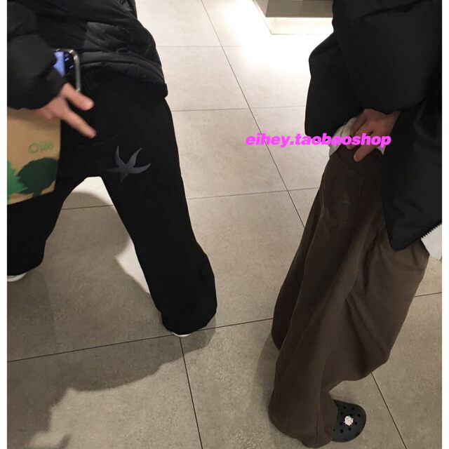 Eihey ehey 26 spring street style starfish embroidery loose pleated wide-leg pants casual pants trousers jeans