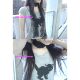 Eihey eh sweet cool little black cat Korean girl printed round neck short-sleeved T-shirt summer casual short slim top