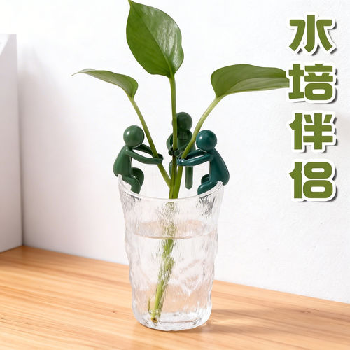 水培植物生长伴侣扶正扶枝办公桌装饰固定造型小人水培植物扶正 - 图1