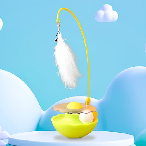 猫玩具不倒翁逗猫棒猫咪自娱趣味猫薄荷球小猫玩具猫转盘逗猫好物 - 图3