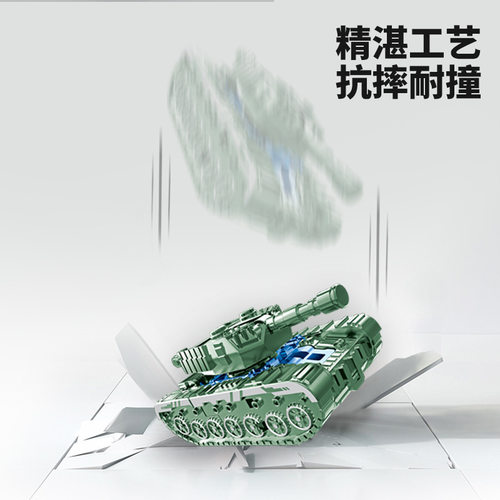 儿童创意机甲仿真坦克变形机器人指尖陀螺玩具变形坦克 - 图3