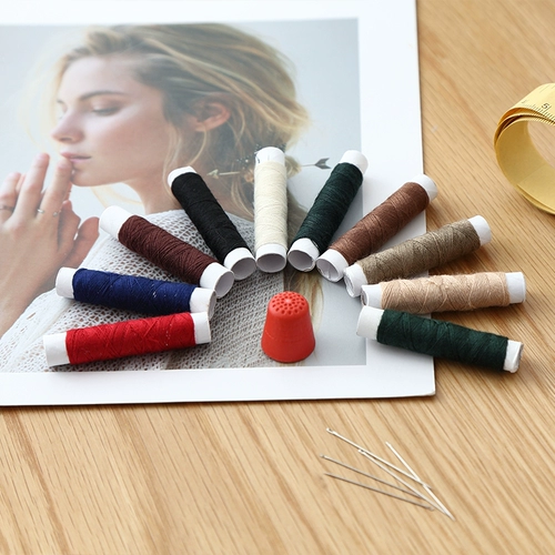 Домашняя портативная швейная коробка, бумажная линейка, набор наперстков, инструменты для вышивки крестом, мини-набор для хранения, сумка для шитья