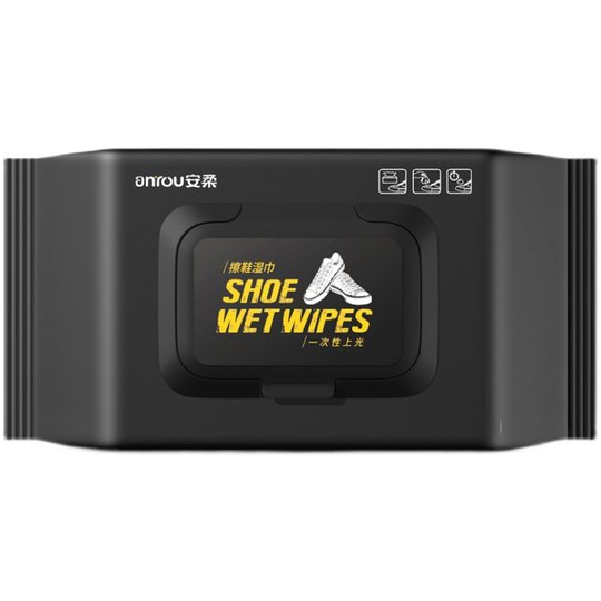 Shoe shine wipes, white shoe cleaner