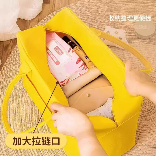 卡通包旅行包收纳手提包大容量儿童行李袋拉杆箱行李包毛毡包轻便