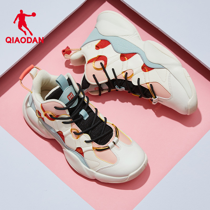 中国乔丹篮球鞋女2024夏季新款高帮球鞋女实战学生减震透气运动鞋