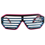 Светящие очки для вечеринки Bare Bagital Leam Led Props, Clover Window Genomey Sky Night Shop