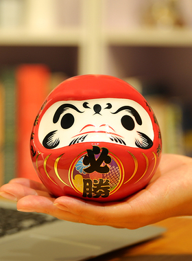 日本达摩摆件陶瓷储蓄罐招财猫
