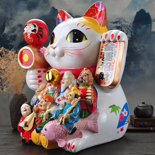 金石工坊招财猫超大版公司前台招财摆件镇店之宝礼物店铺开业礼品 - 图1