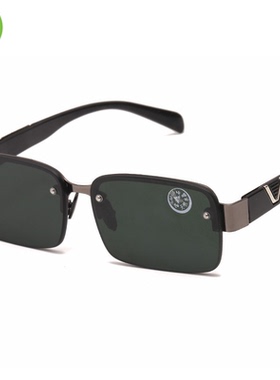 水晶太阳镜无度数玻璃中老年人