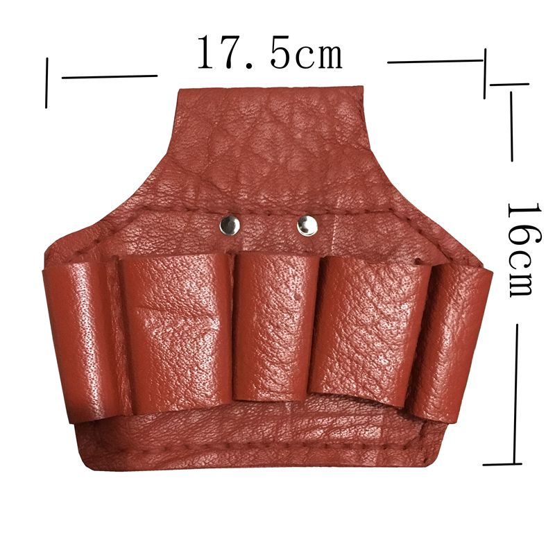 瑕疵品头层牛皮电工工具腰包五联7联电工嵌套皮电工包维修电工袋