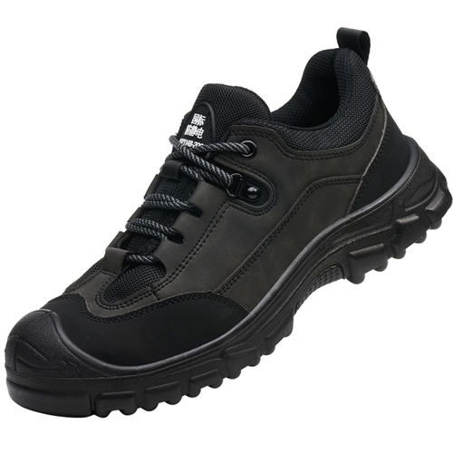 2025新款劳保鞋冬季男款防砸防刺穿加油站工作防静电钢包头安全鞋 - 图3