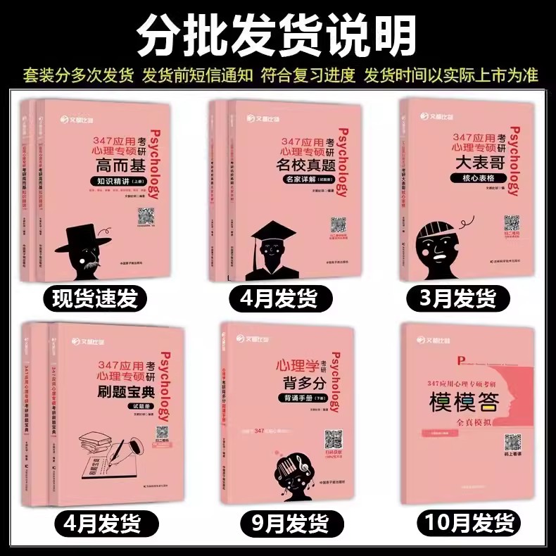 现货速发】2025文都比邻 347应用心理学全套 赵云龙 25高而基知识精讲阿范题刷题宝典核心表格名校真题背诵手册模模答比邻心理学 - 图0