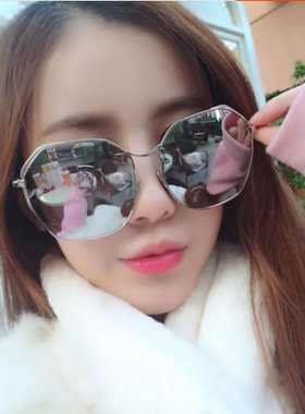 圆脸戚薇个性风太阳镜刘芸同款