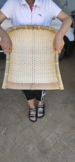 处理手工竹编藤编柳编簸箕农家柳条簸箕 农用家用竹筛子笸箩框