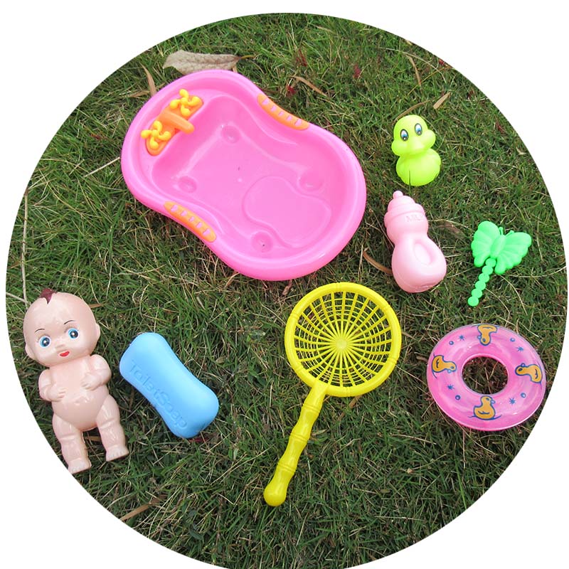 916-36 卡头袋包装浴盆套装玩具 仿真浴盆肥皂小男孩洗澡戏水玩具 - 图3